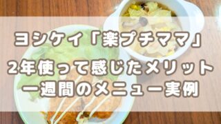 忙しいママ必見!ヨシケイ「楽プチママコース」の魅力とは?実際に使ってみた感想は?